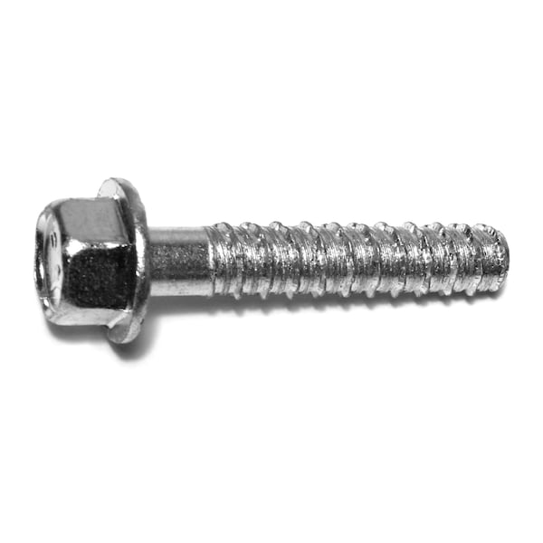 Tapcon Concrete Screw, 1/4" Dia., Hex, 3 in L, Steel Zinc Plated, 10 PK